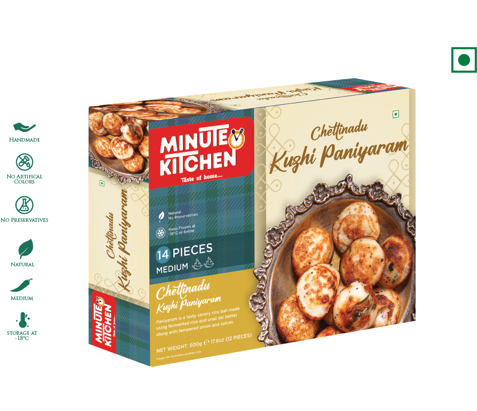 Minute Kitchen Chettinadu Kulzhi Paniyaram - 350 g