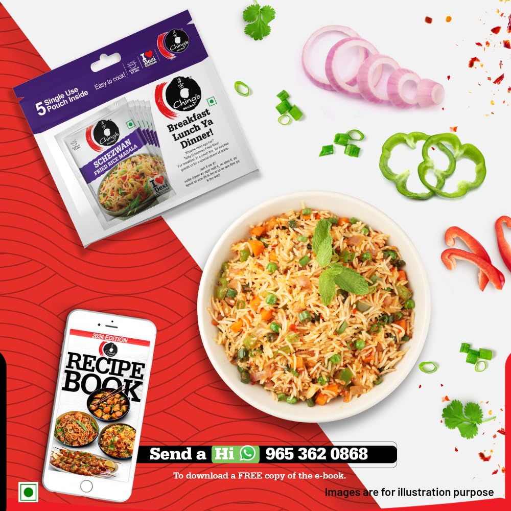Chings Schezwan Fried Rice Masala  - 5 x 20 g