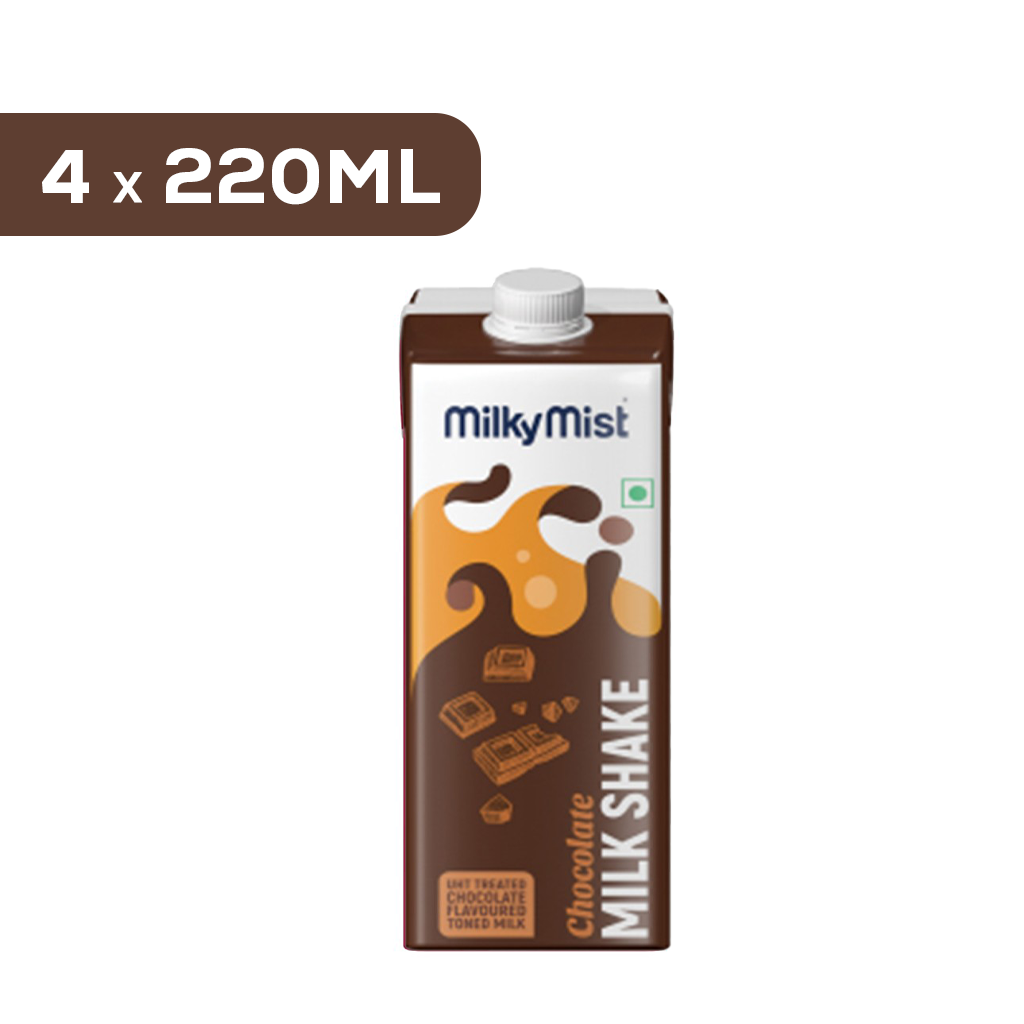 Milky Mist Milk Shake Chocolate - 4 x 220 ml