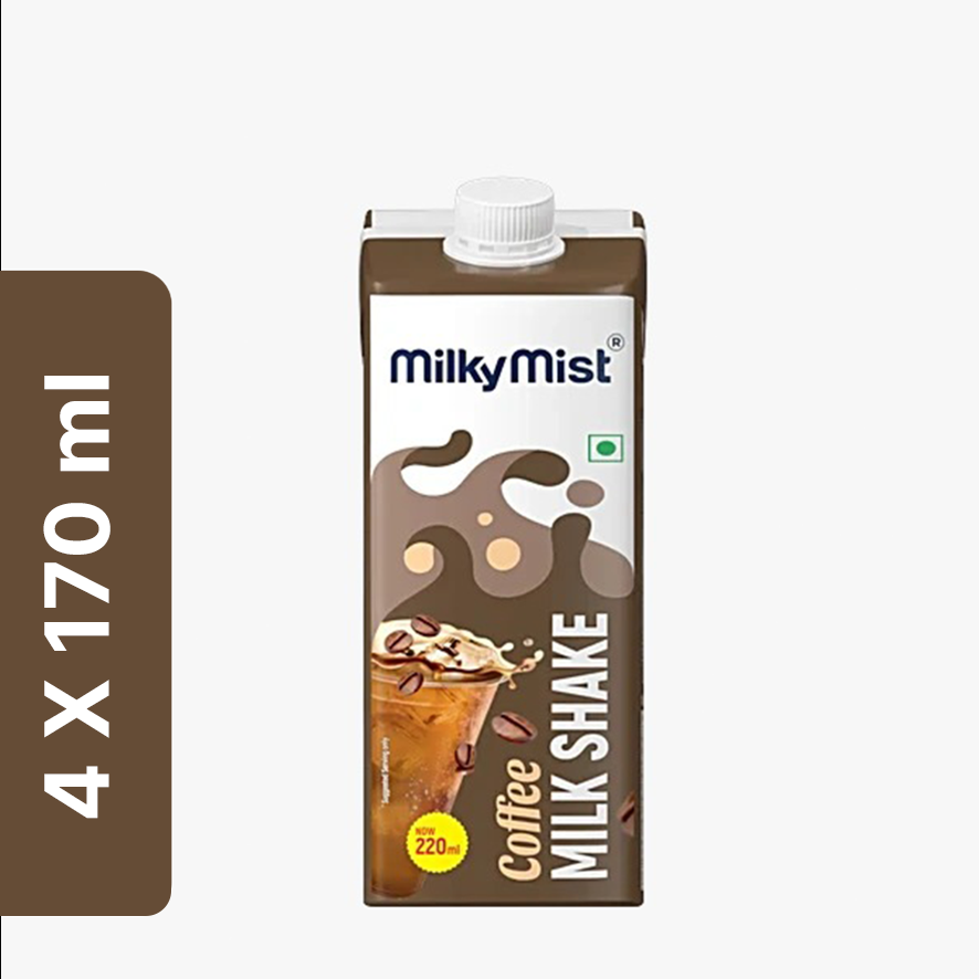 Milky Mist Coffee Milk Shake - 4 x 170 ml