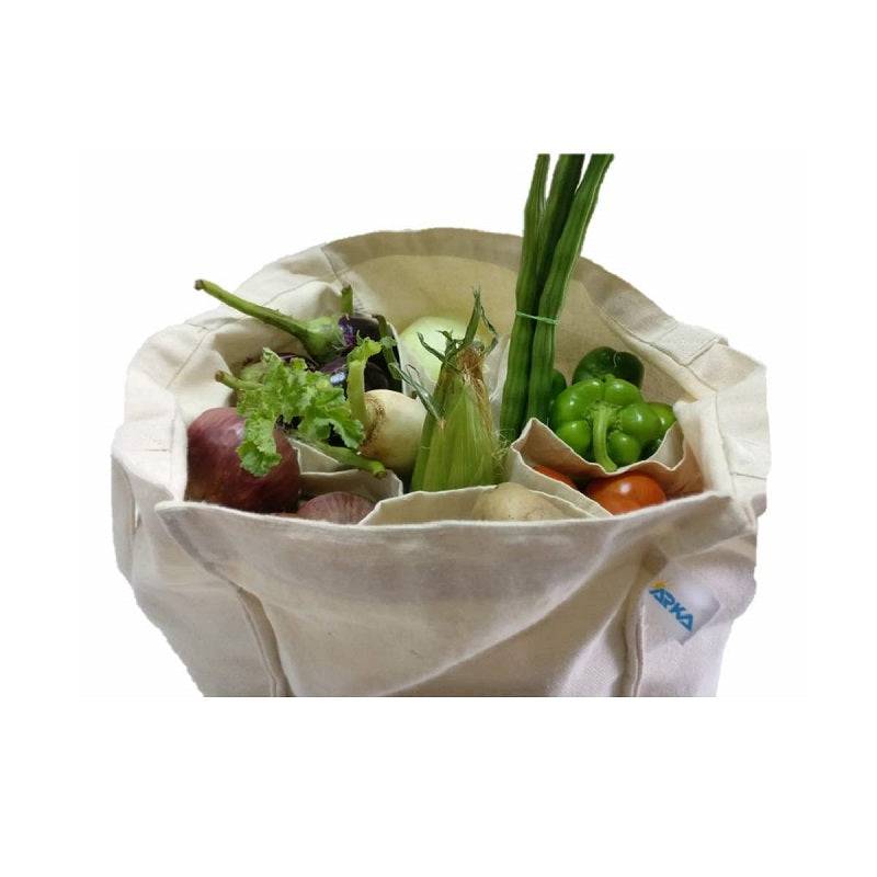 Cotton Canvas Bags - 6 Pockets