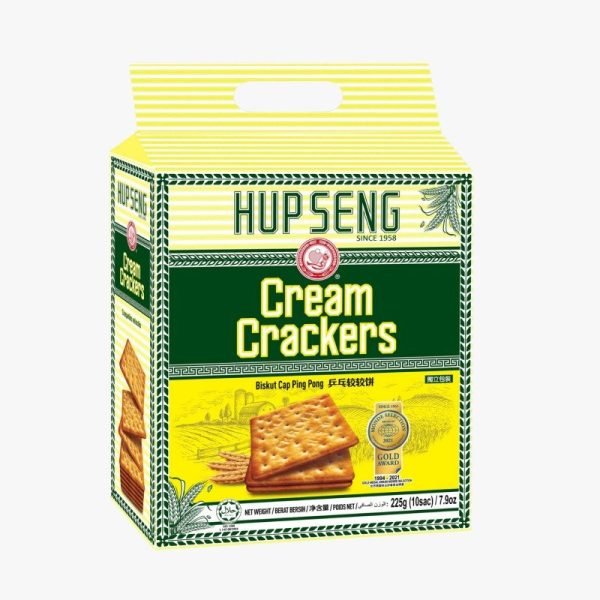 Hup Seng Cream Crackers (Biscuits) - 225 g