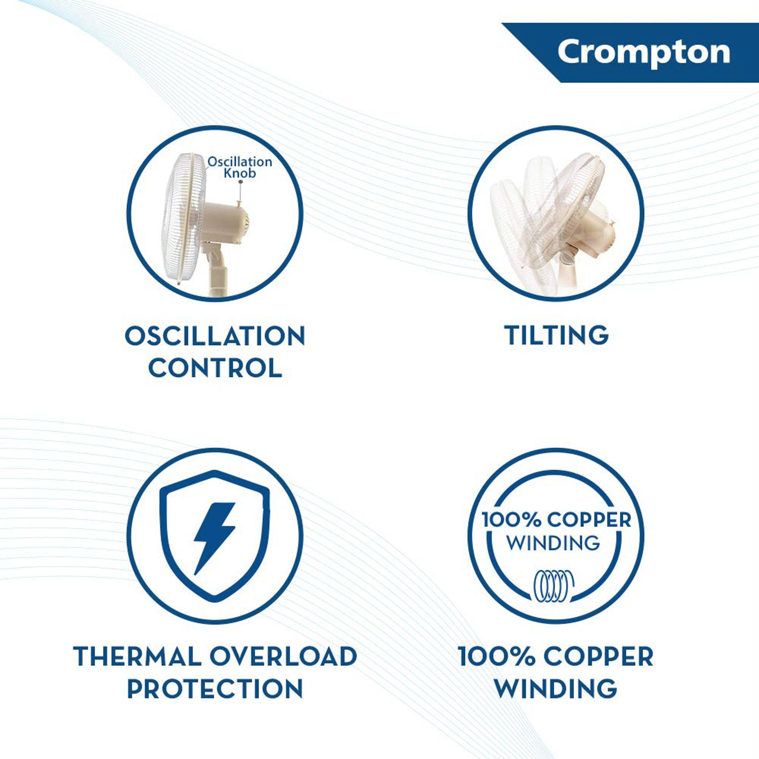 Crompton High Speed Torpdeo Black Table Fan - 1 Pc