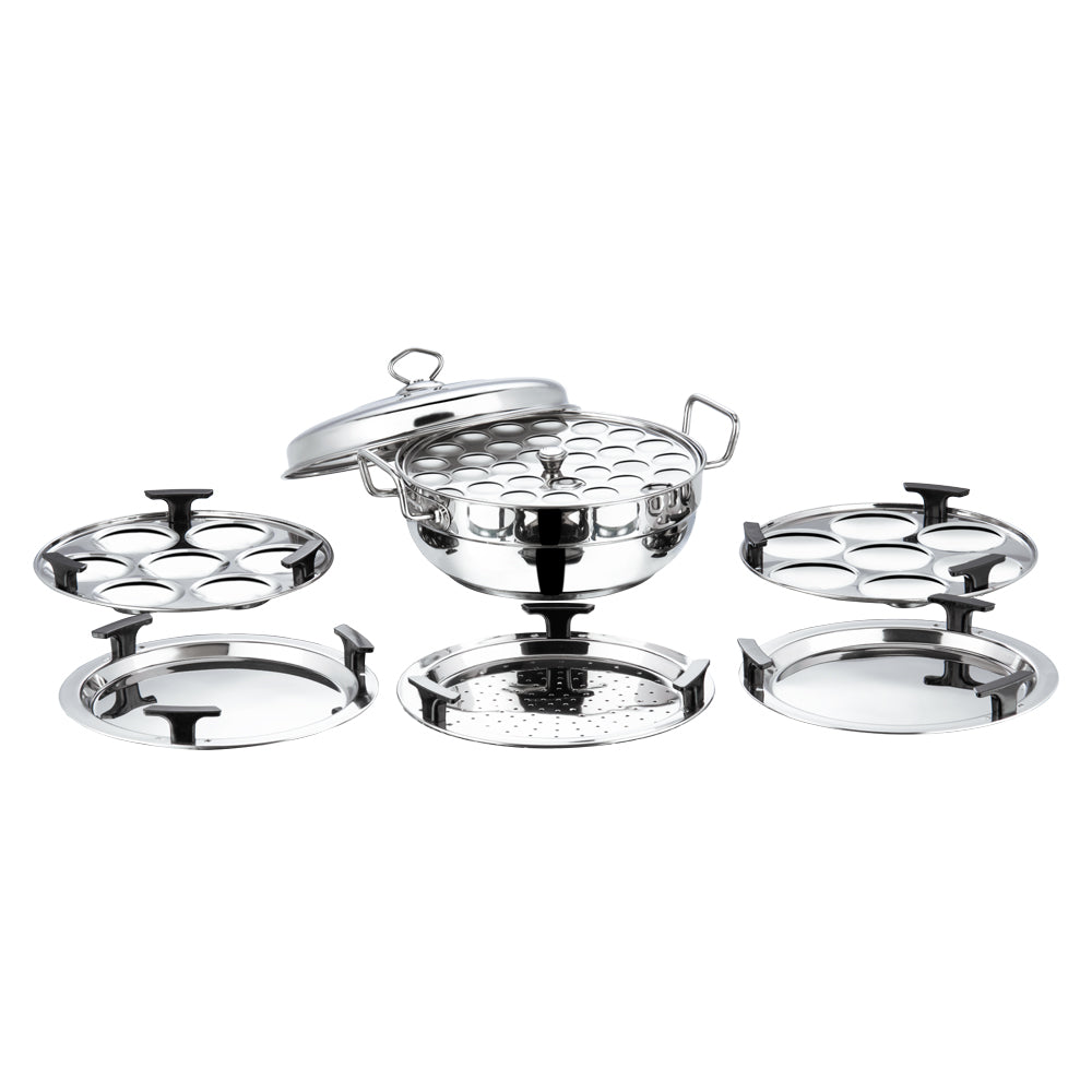 Vinod Stainless Steel Multi Kadai - 5 Plates (26 cm) - SSMUKD26