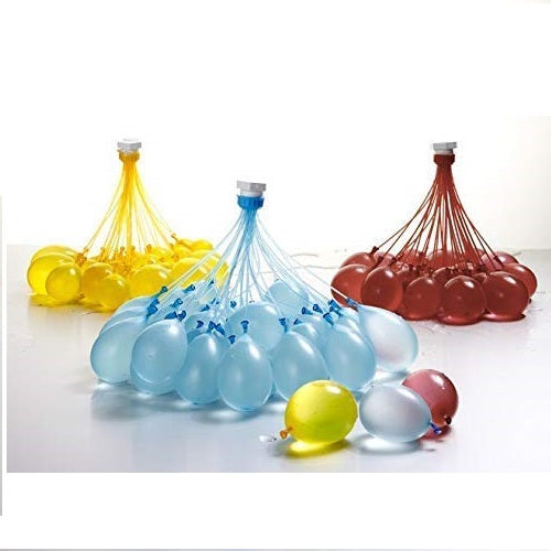 Darling Magic Balloon for Holi Water Balloons No Need to Tie Knots Crazy Quick Fill in 60 Seconds with 1 Universal tap Adapter   - (111 Balloons) Mix Color