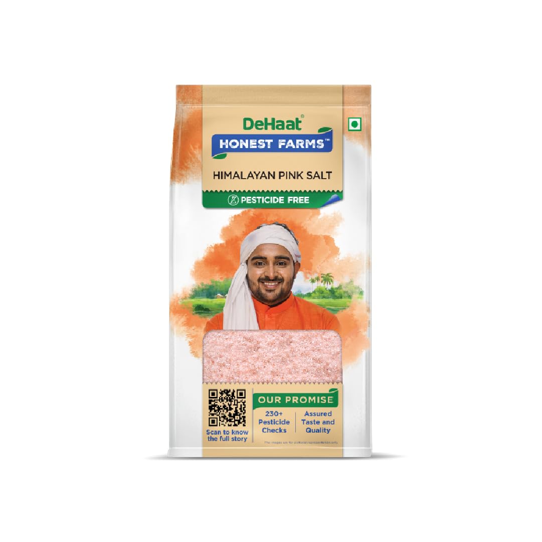 DeHaat Honest Farms Pesticide Free Himalayan Pink Salt - 1 Kg