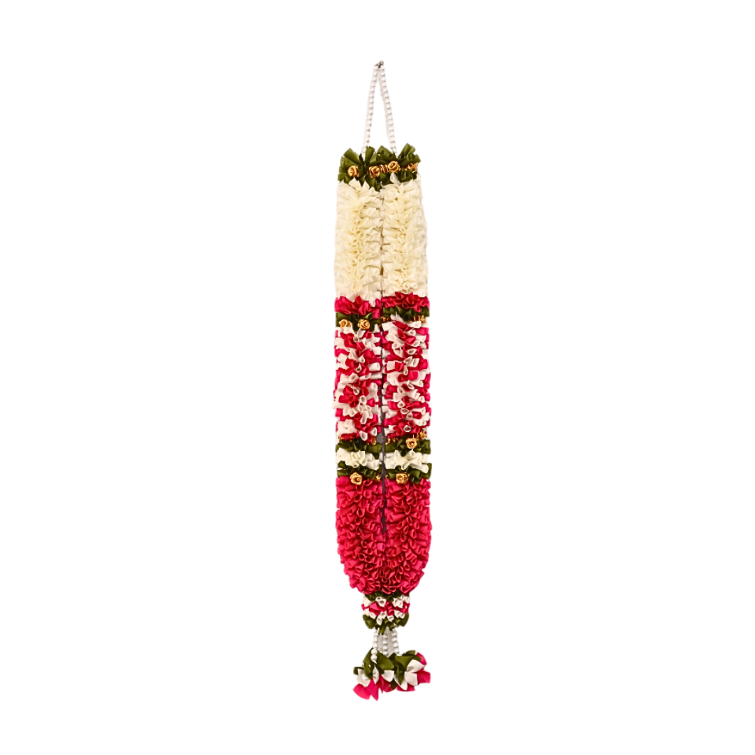 Decorative Ribbon Pink Garland - 3 Feet