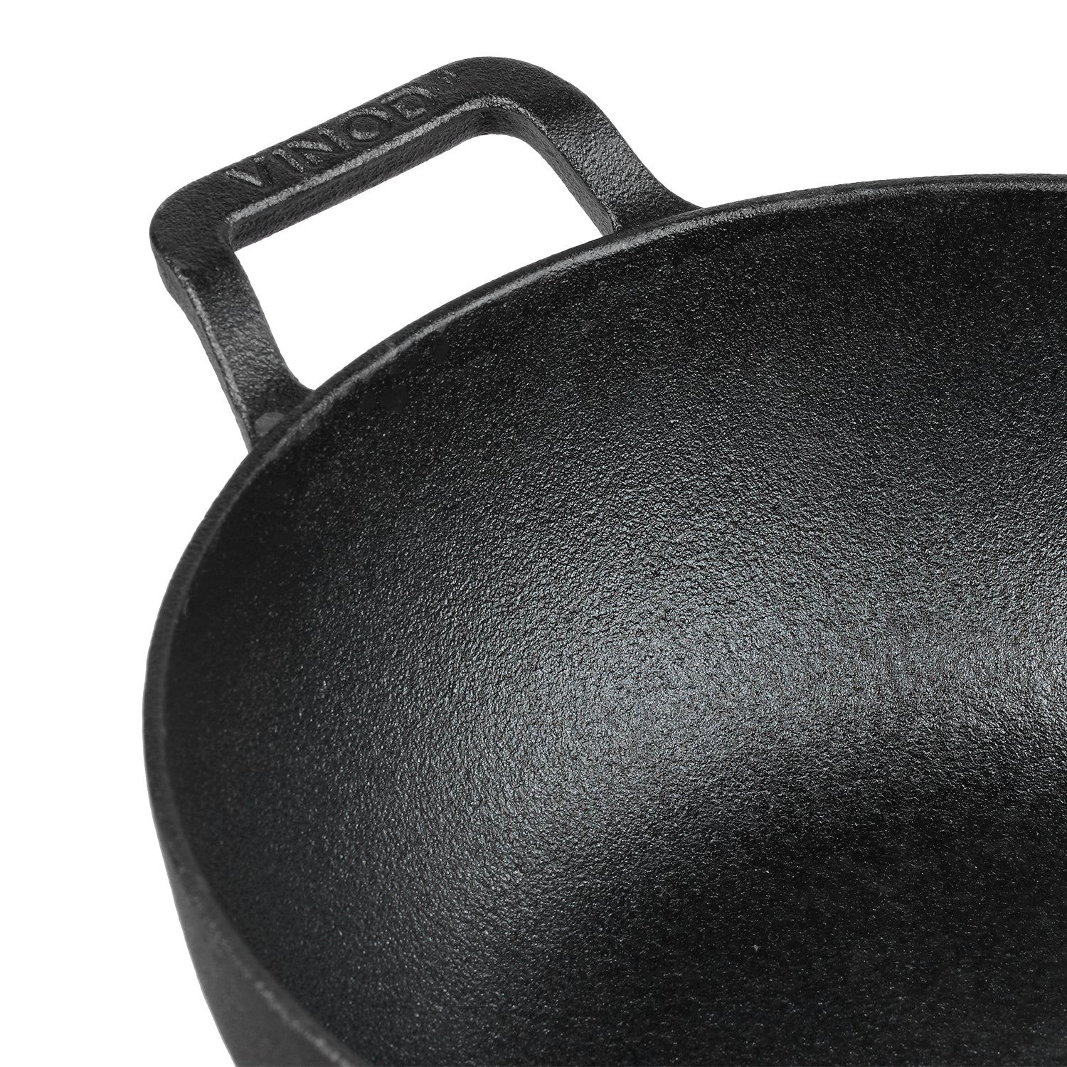 Vinod Legacy Pre Seasoned Cast Iron Kadai with Glass Lid - 4.3 L - LCIDK26
