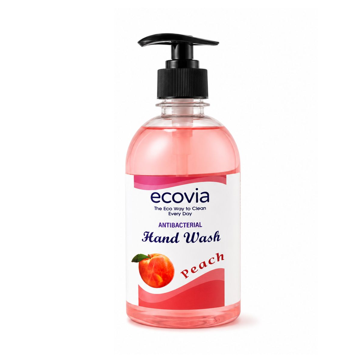 Ecovia Eco-Friendly Anti Bacterial Handwash Liquid Peach - 650 ml