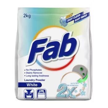 FAB White Powder Detergent - 2 kg