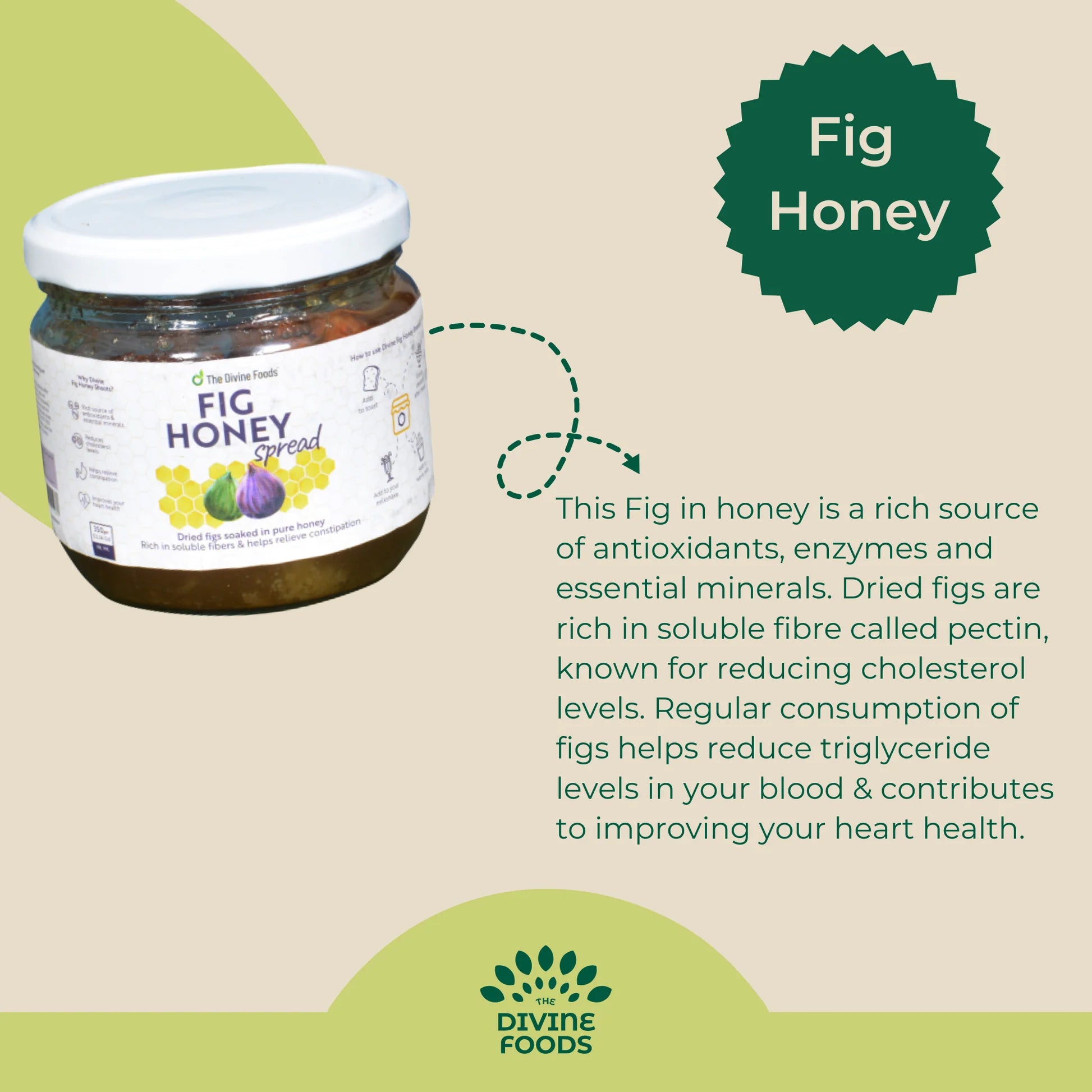 The Divine Foods Fig Honey Premium Fig + Single Origin Honey - 350 g