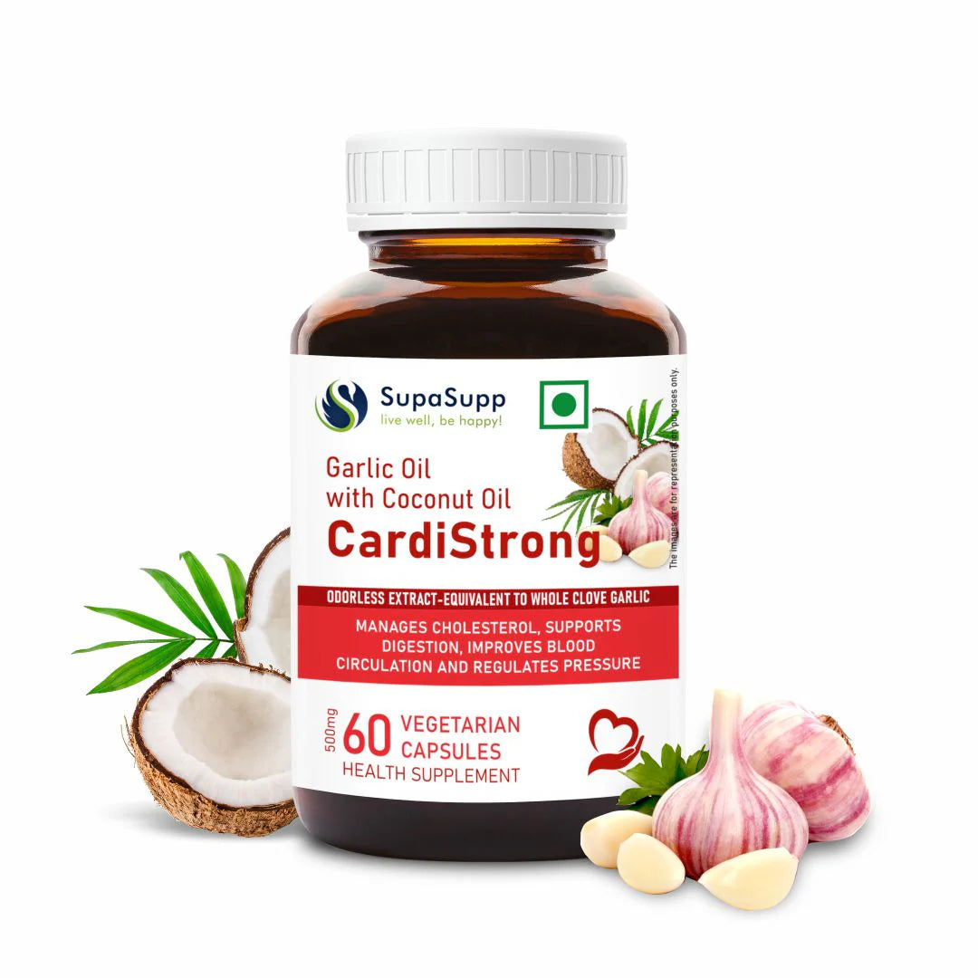 Sri Sri Tattva Ayurveda Garlic Oil With Coconut Oil Cardistrong Capsule -  60 Tabulets