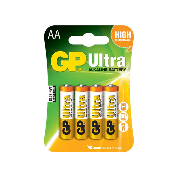 GP Ultra Alkaline Battery AA4 - 1 Pc