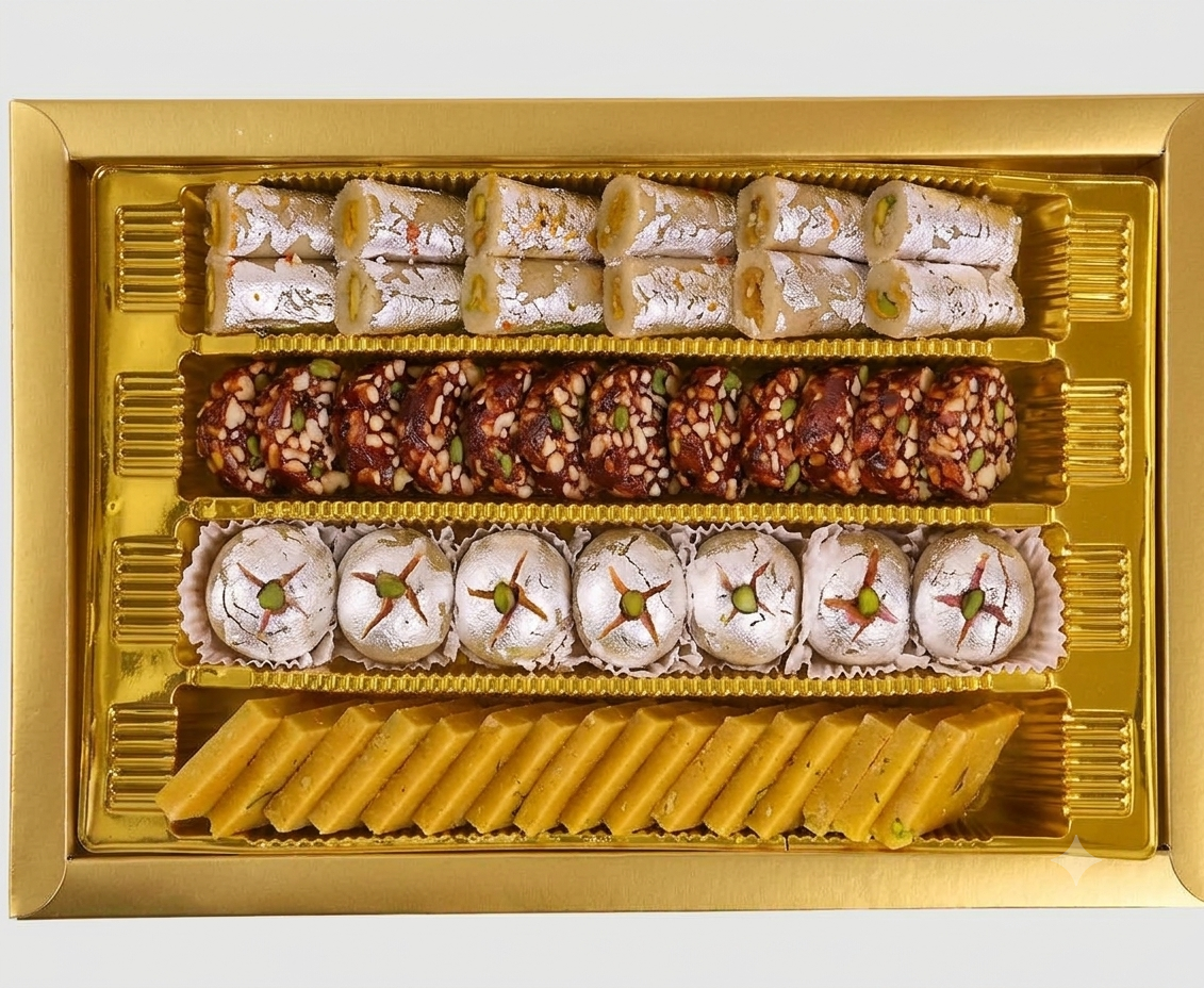 KAKADA's Fresh Assorted Kaju Sweets ( Box) - 800 g(Pre Order)