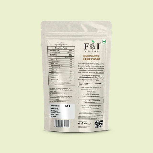 Faith Foods Assam Karbi Ginger Powder - 100 g