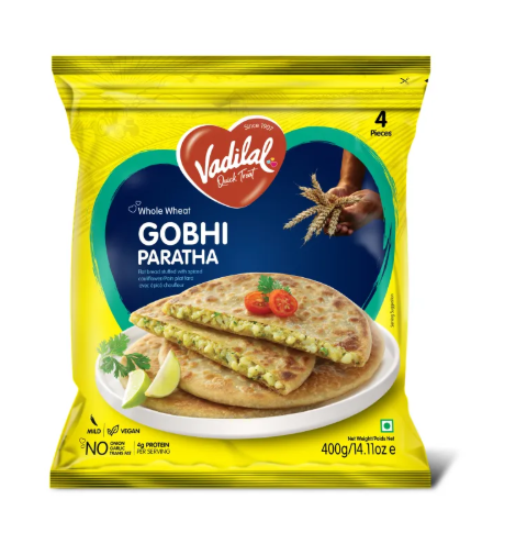 VADILAL Gobi Paratha (Frozen) (Premium Quality) - 400 g / 4 Per Pack
