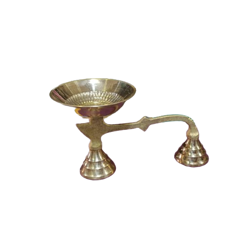 Authentic Gold Plated Brass Dhoop Stand (Dhoobkal) - 1 Pc