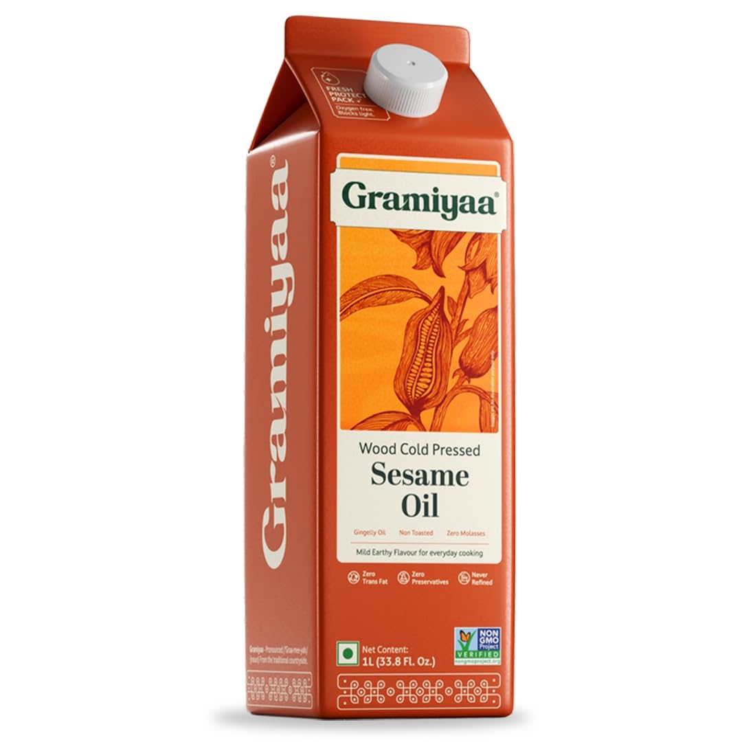 Gramiyaa Cold Pressed Gingelly / Sesame Oil - 1 L