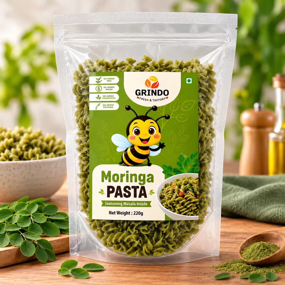Grindo Moringa Wheat Pasta - 220 g