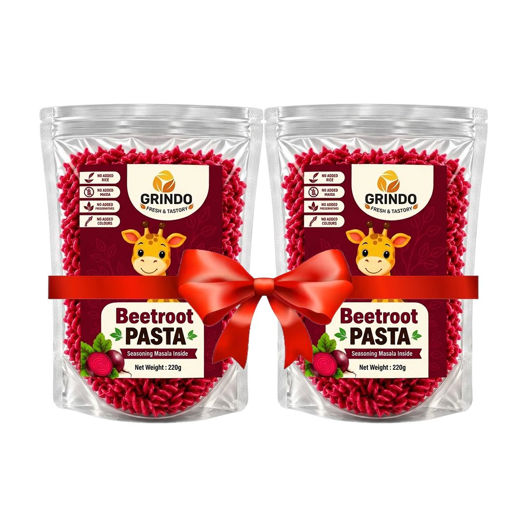 [Bundle Deal] Grindo Beetroot Wheat Pasta - 2 x 220 g