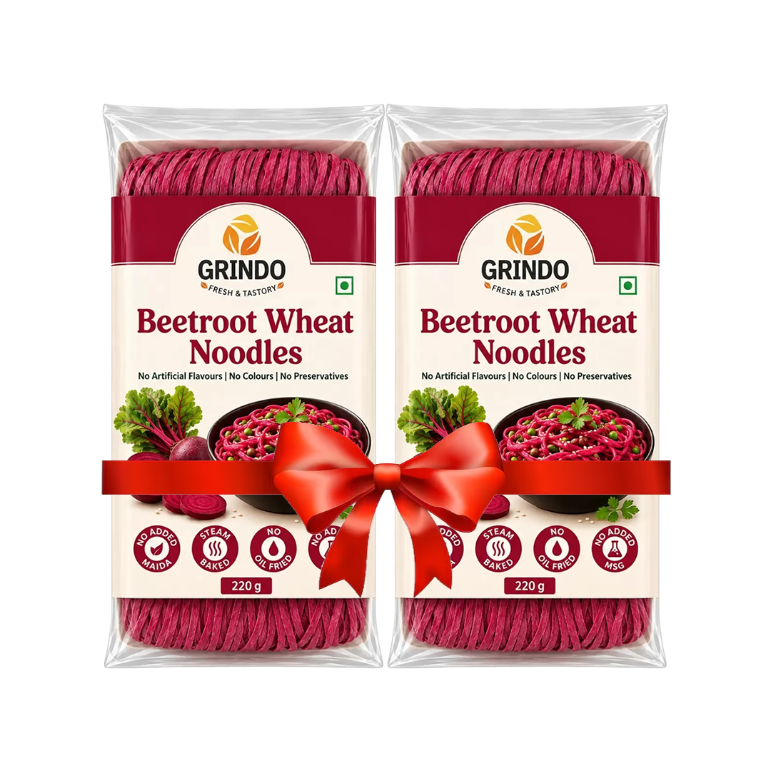 [Bundle Deal] Grindo Beetroot Wheat Noodles - 2 x 220 g
