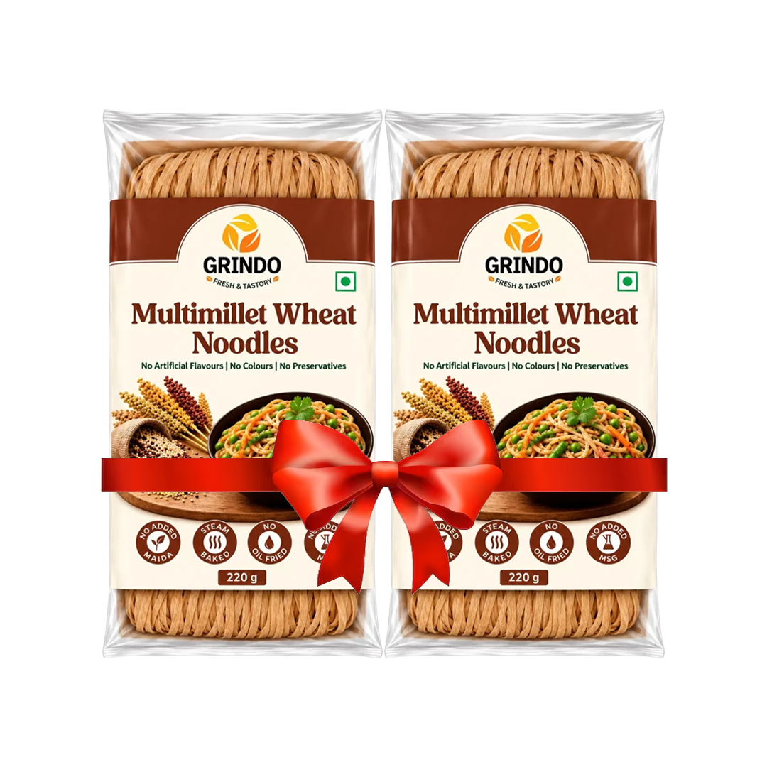 [Bundle Deal] Grindo MultiMillet Wheat Noodles - 2 x 220 g