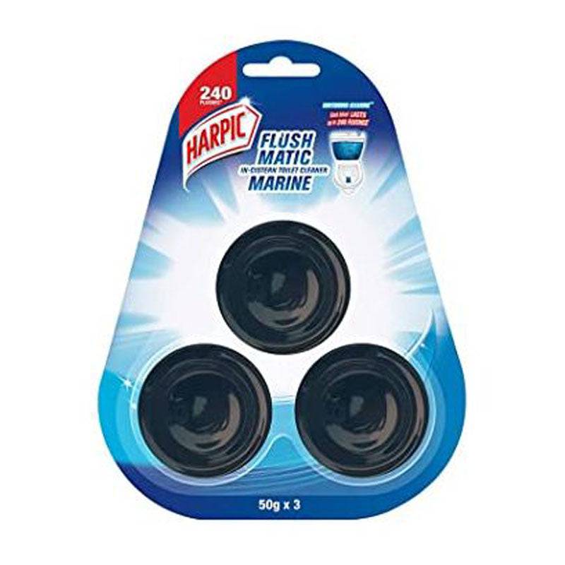 Harpic Flushmatic Toilet in Cistern Block (blue) - 3 x 50 g