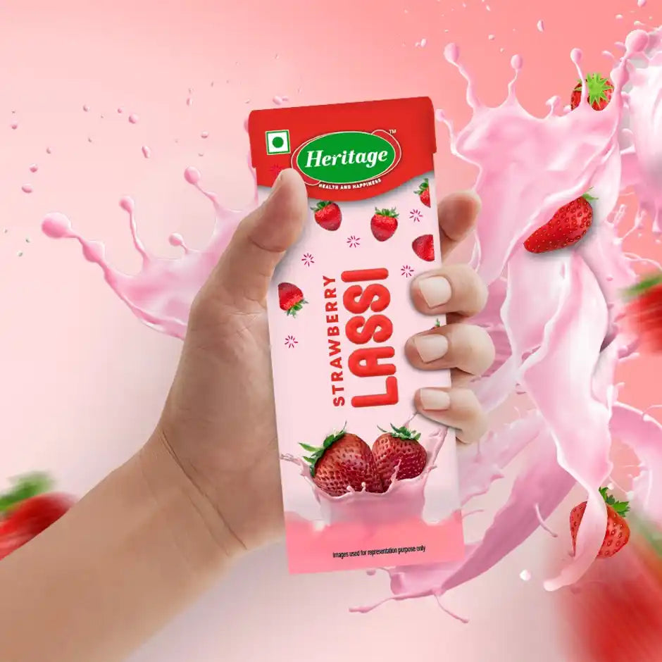 Heritage Strawberry Lassi - 165 ml