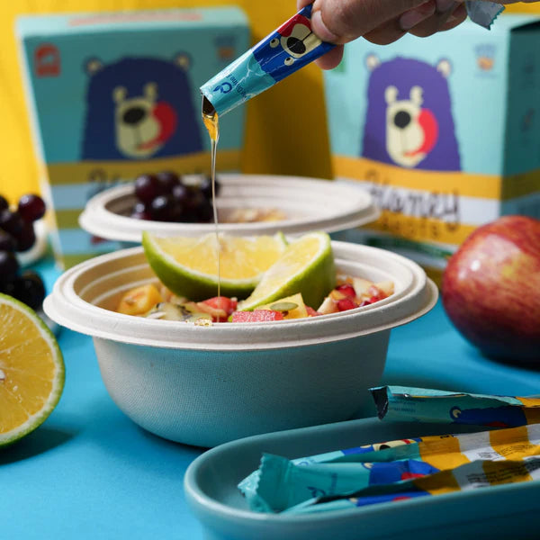 The Divine Foods Ginger Pure Honey Shots (Single Serving honey Sachets) - 360 g