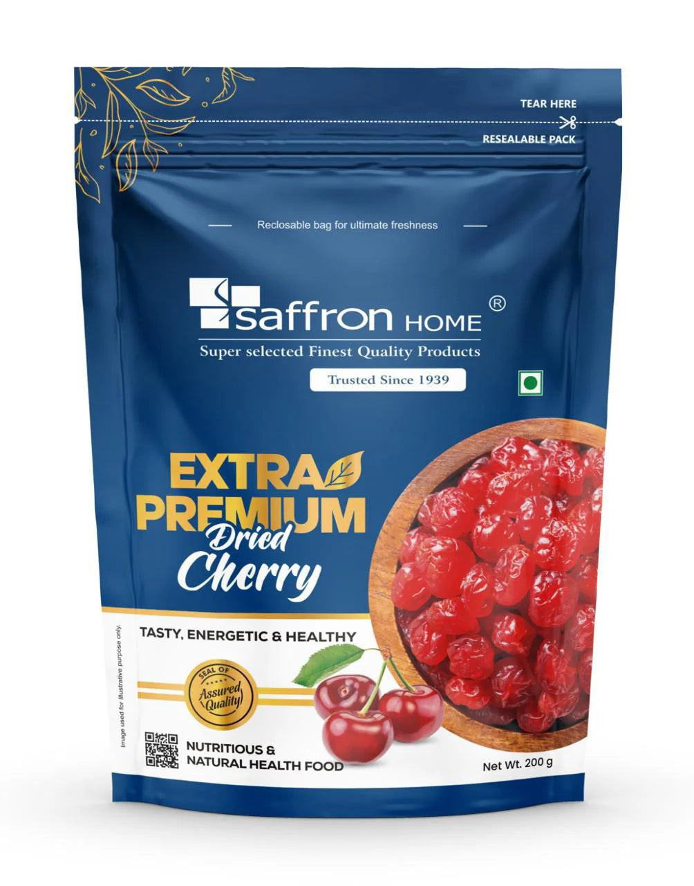 Saffron Home Extra Premium Dried Cherry - 200 g