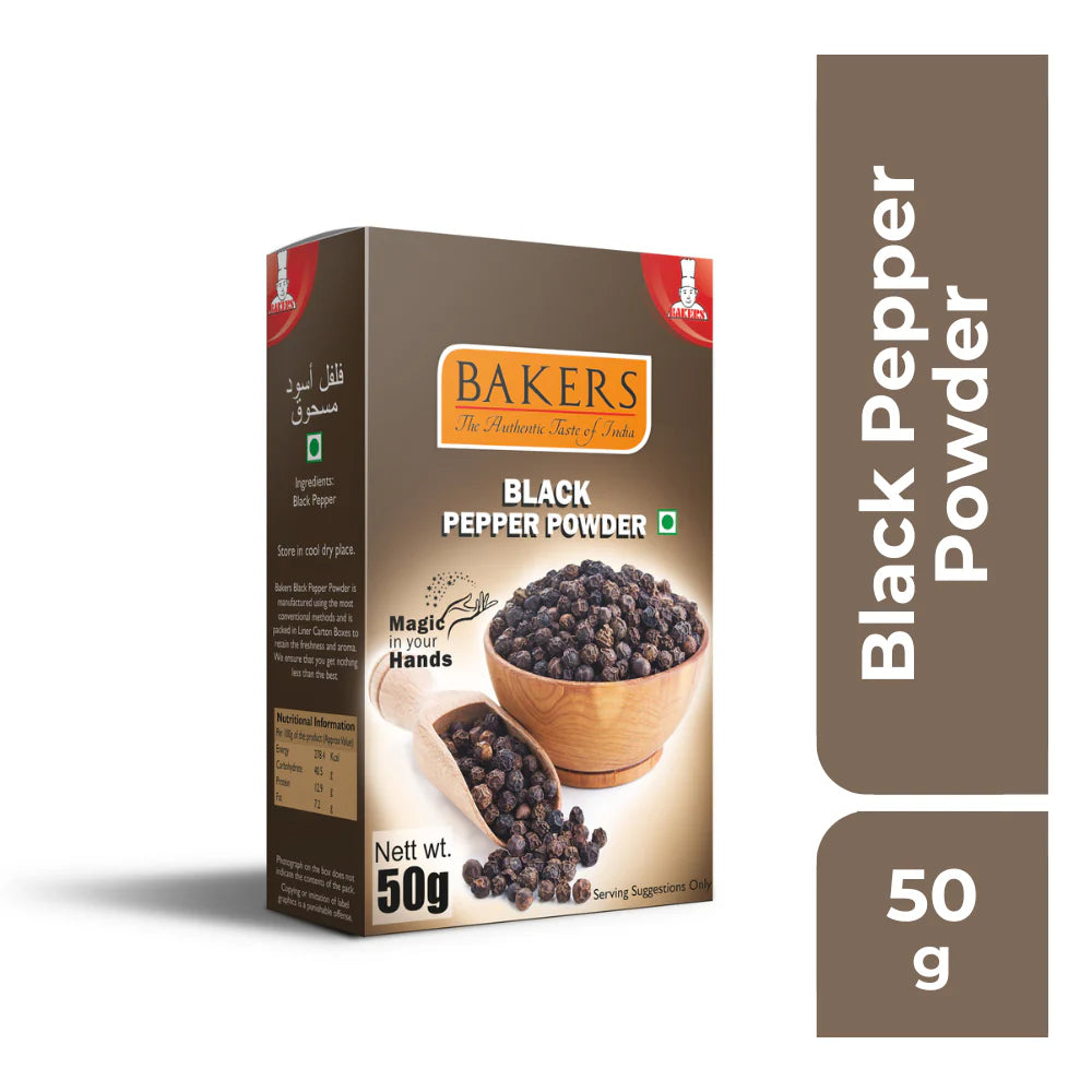 Bakers Black Pepper Powder - 50 g