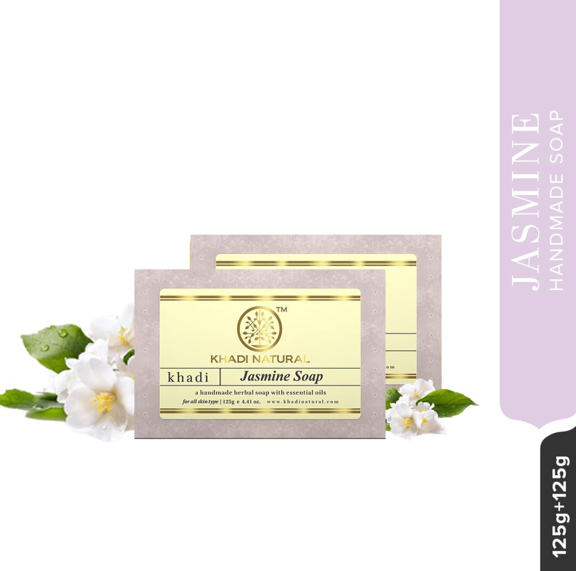 Khadi Natural Herbal Jasmine Soap - 125 g