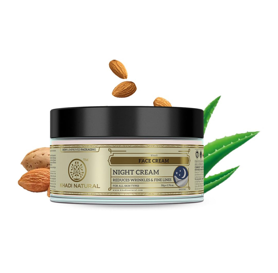 Khadi Natural Herbal Night Cream - 50 g