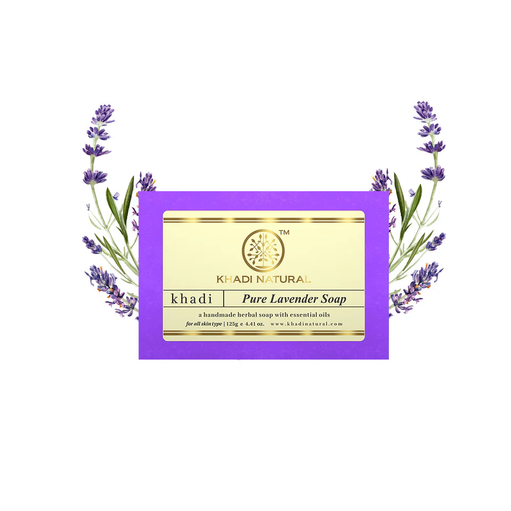 Khadi Natural Herbal Pure Lavender Soap - 125 g