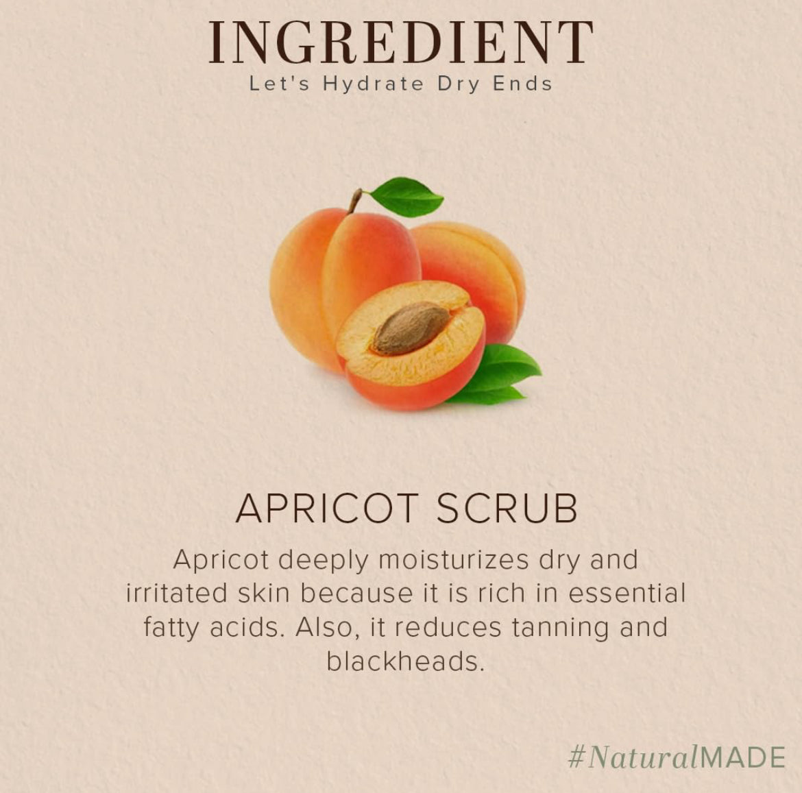 Khadi Natural Herbal Apricot Scrub Soap - 125 g