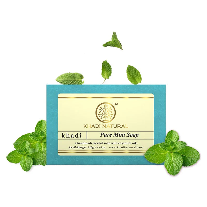 Khadi Natural Herbal Pure Mint Soap - 125 g