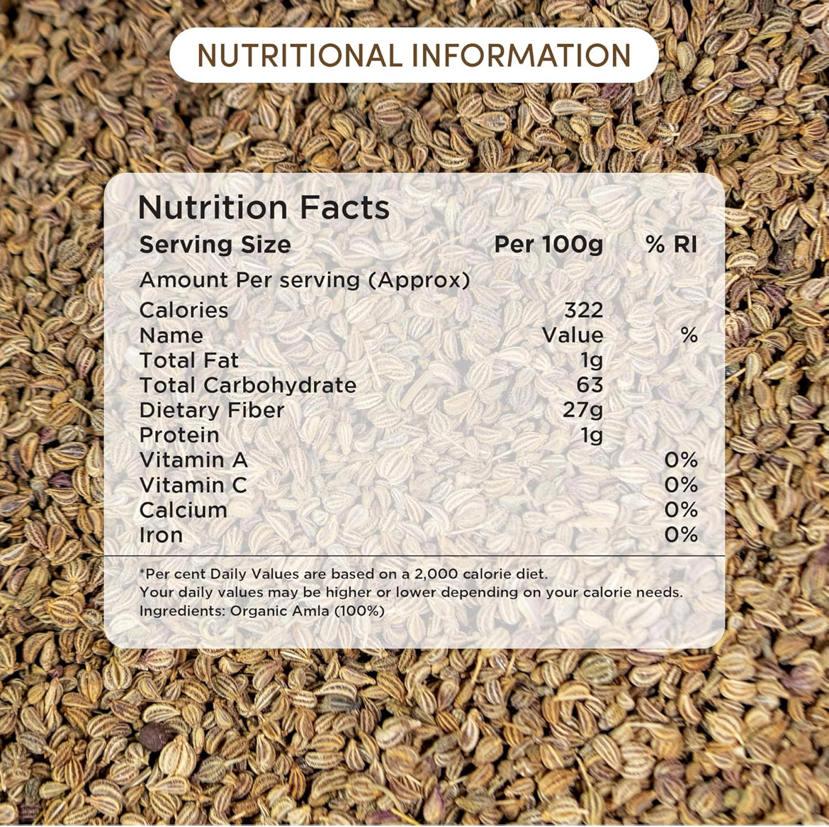 Go Earth Ajwain Seeds (Certified ORGANIC) - 250 g