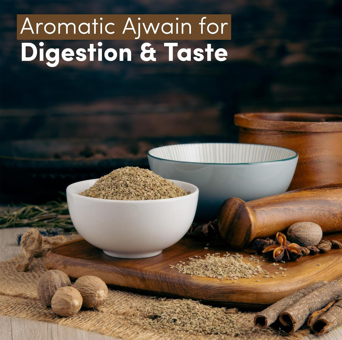 Go Earth Ajwain Seeds (Certified ORGANIC) - 250 g