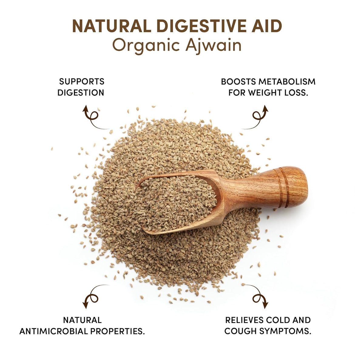 Go Earth Ajwain Seeds (Certified ORGANIC) - 250 g