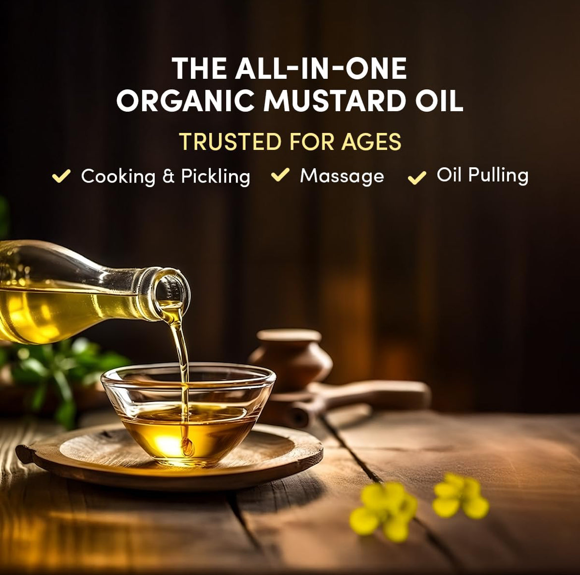 Go Earth Cold Pressed Mustard Oil (Certified ORGANIC) - 5 L
