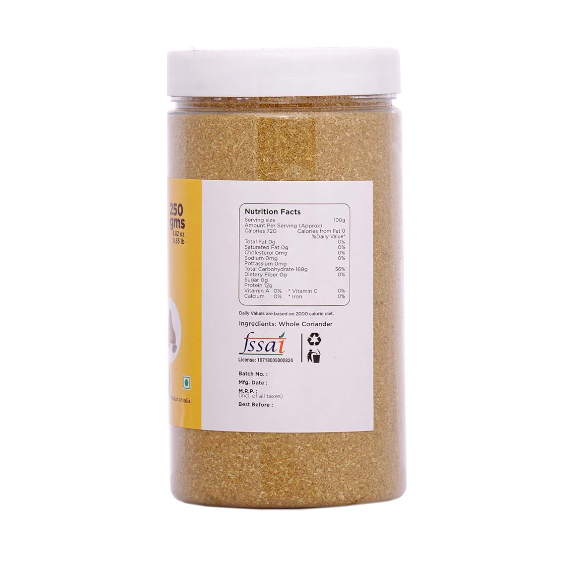 Go Earth Coriander Powder (Certified ORGANIC) - 250 g