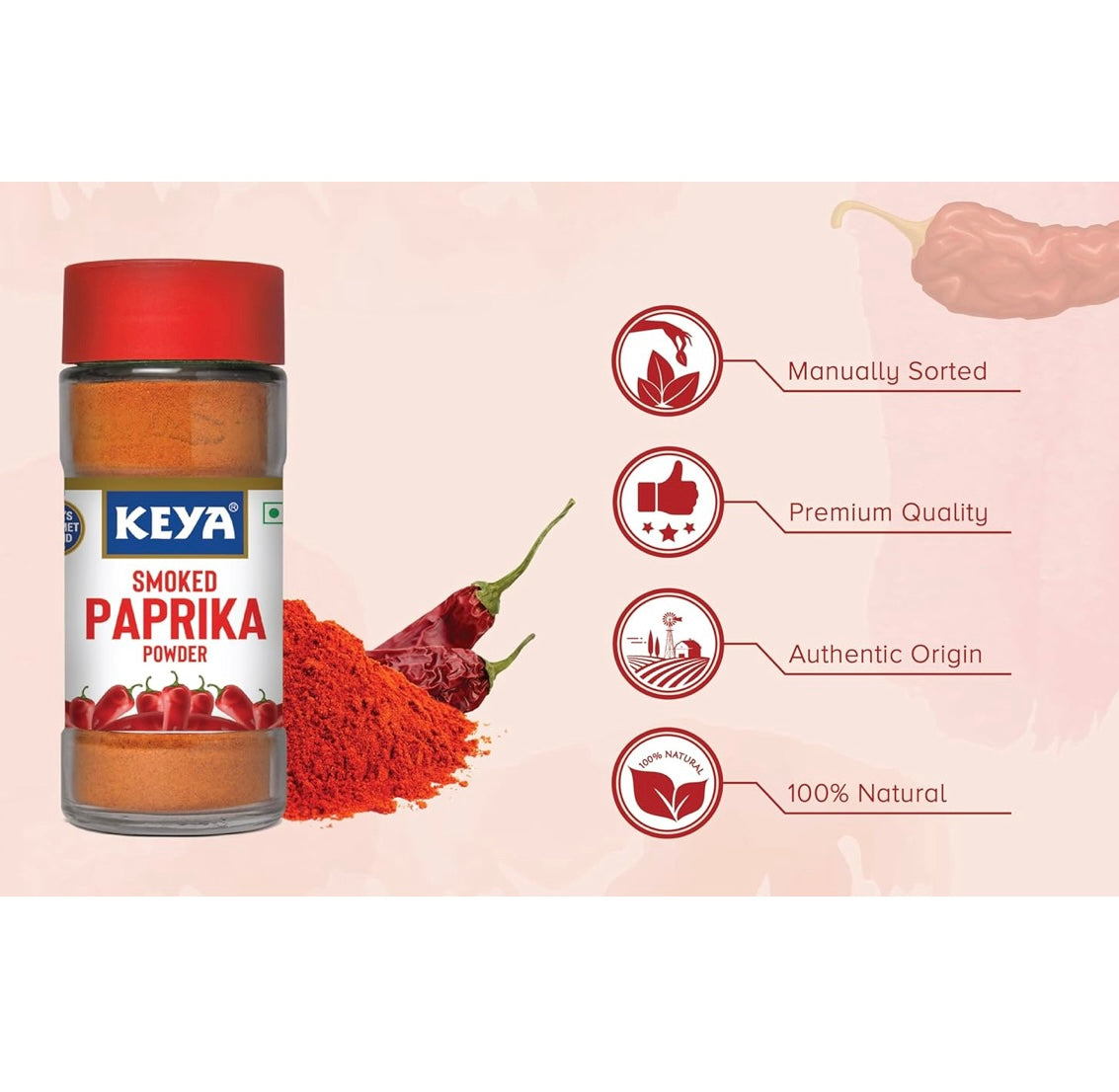 Keya Smoked Paprika Powder - 50 g