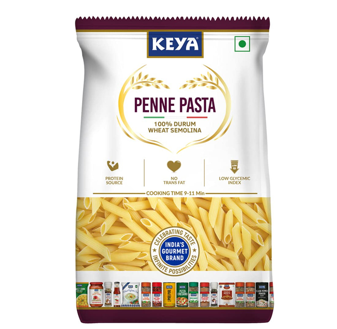 Keya Drum Wheat Penne Pasta - 400 g
