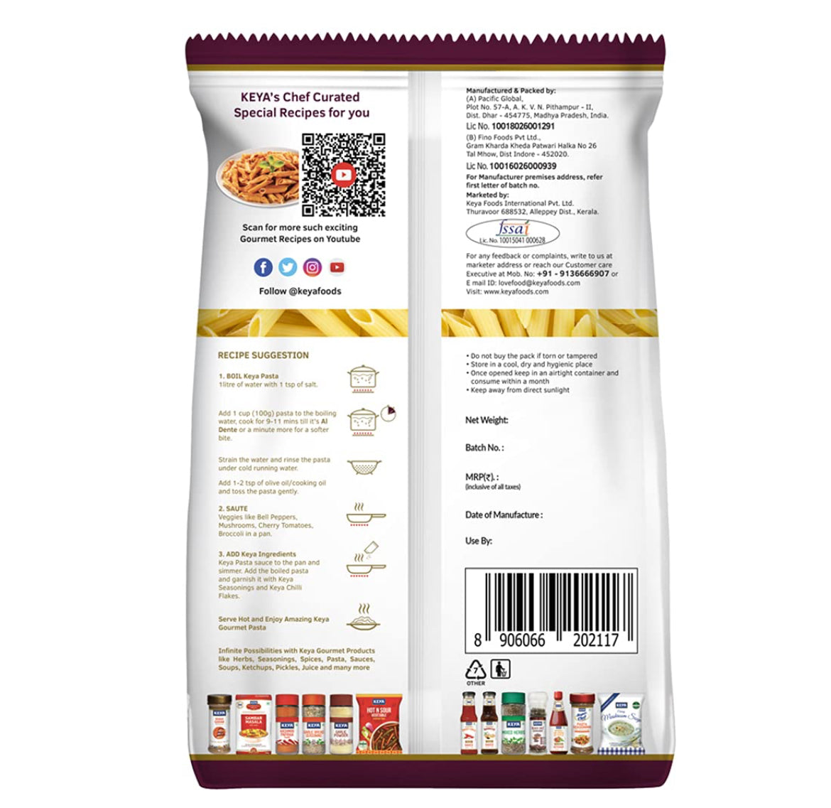 Keya Drum Wheat Penne Pasta - 400 g