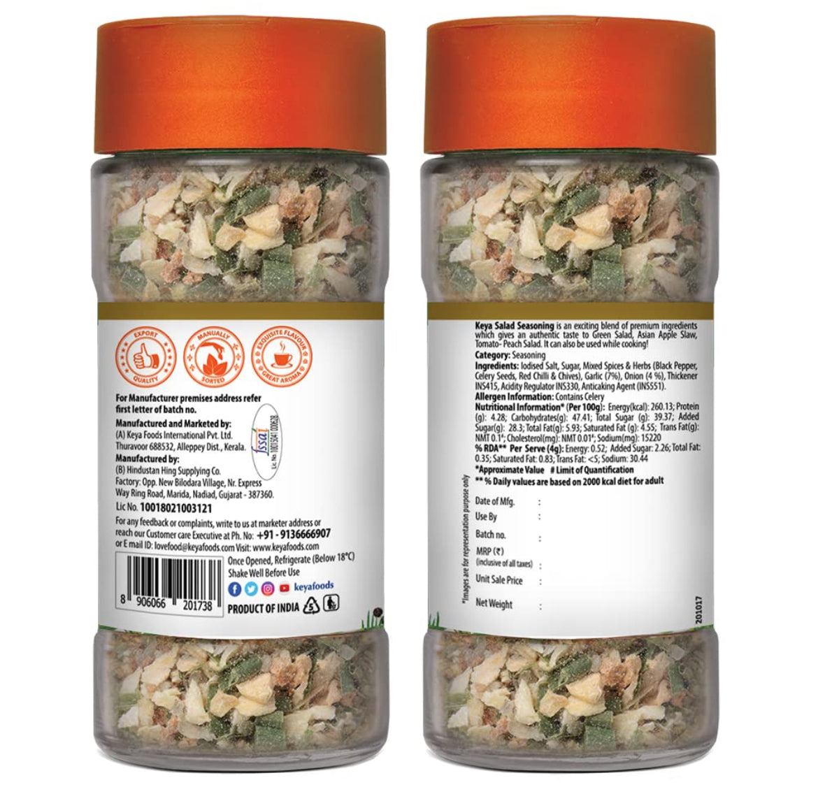 Keya Salad Seasoning Mix - 80 g