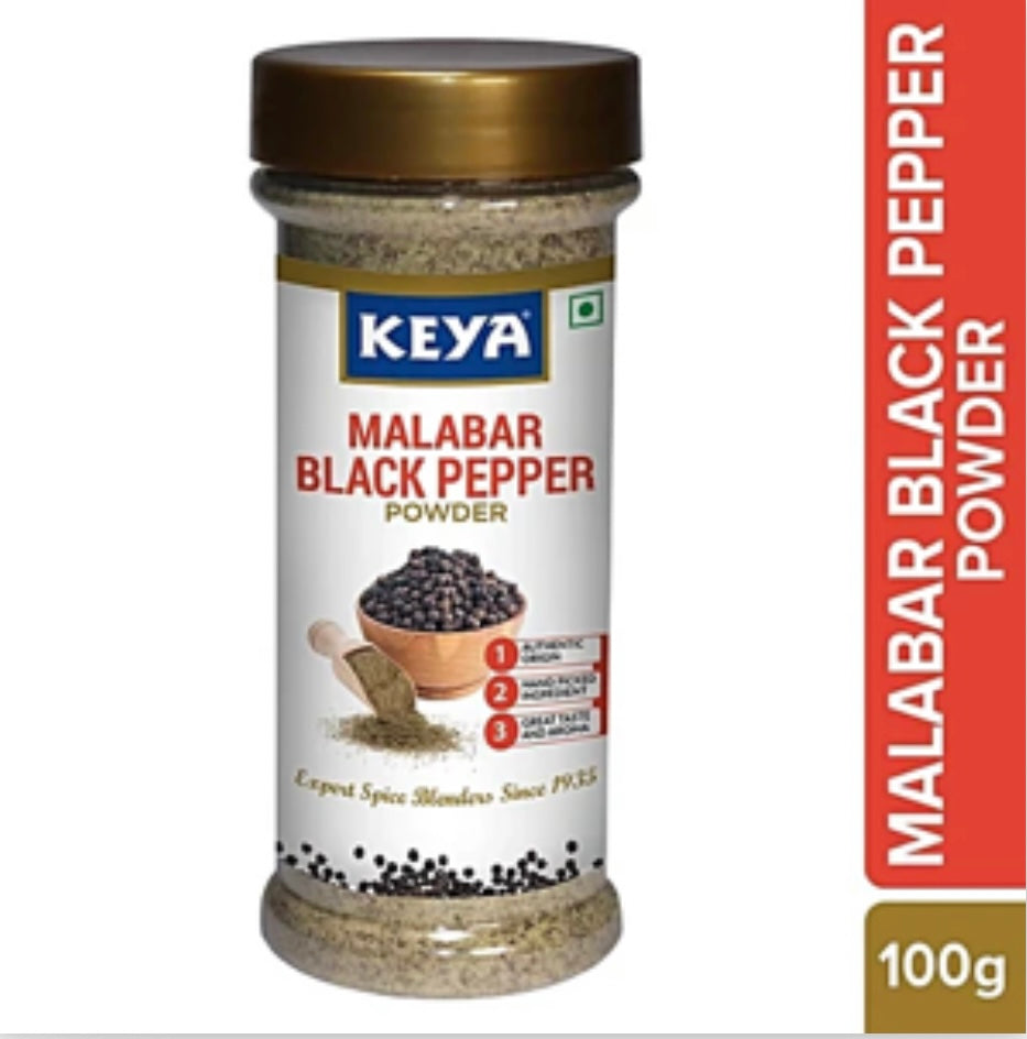 Keya Malabar Black Pepper Powder - 100 g
