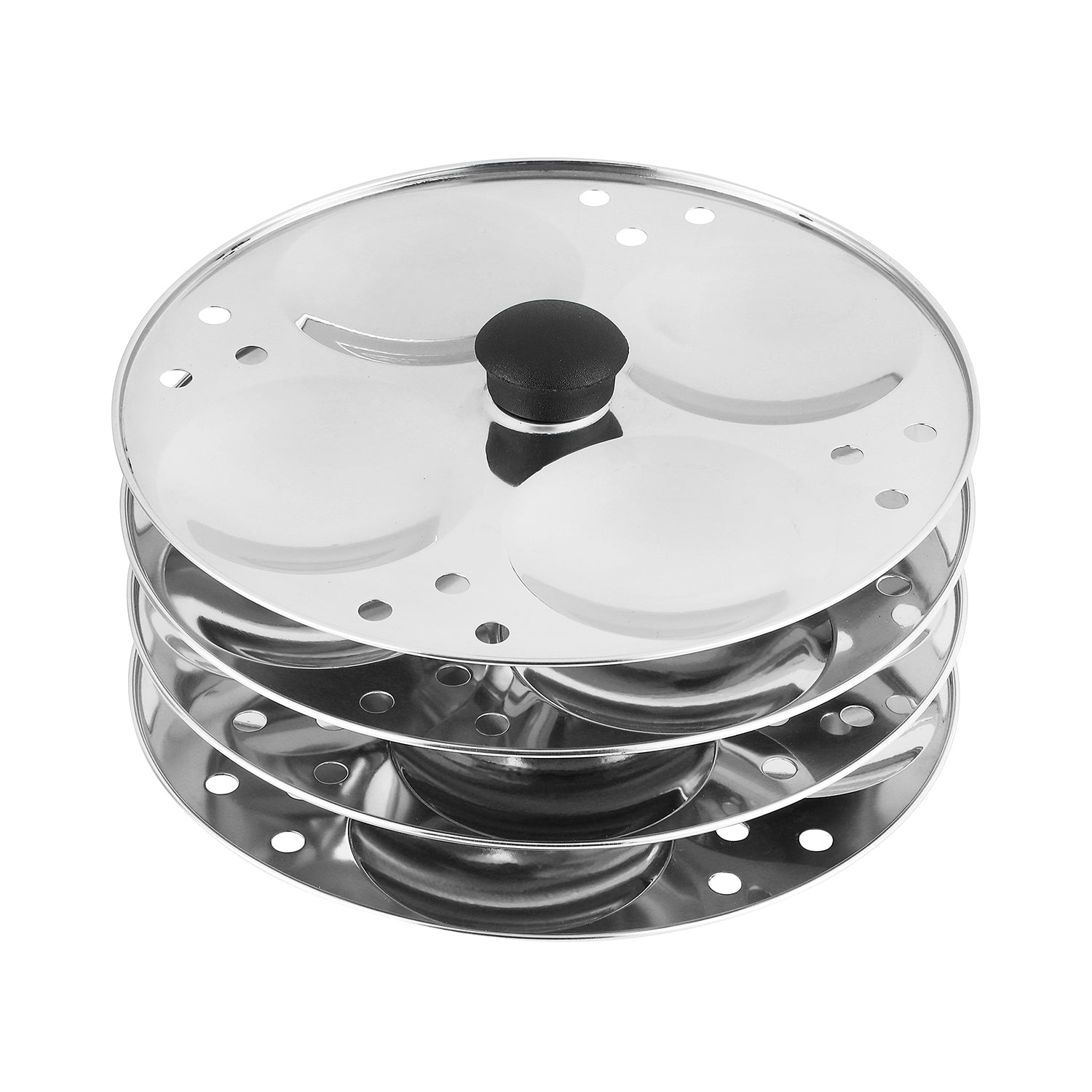 Vinod Classic Stainless Steel Idli Maker Cooker - 4 Deeper Plates (16 Idlis) - IDC4
