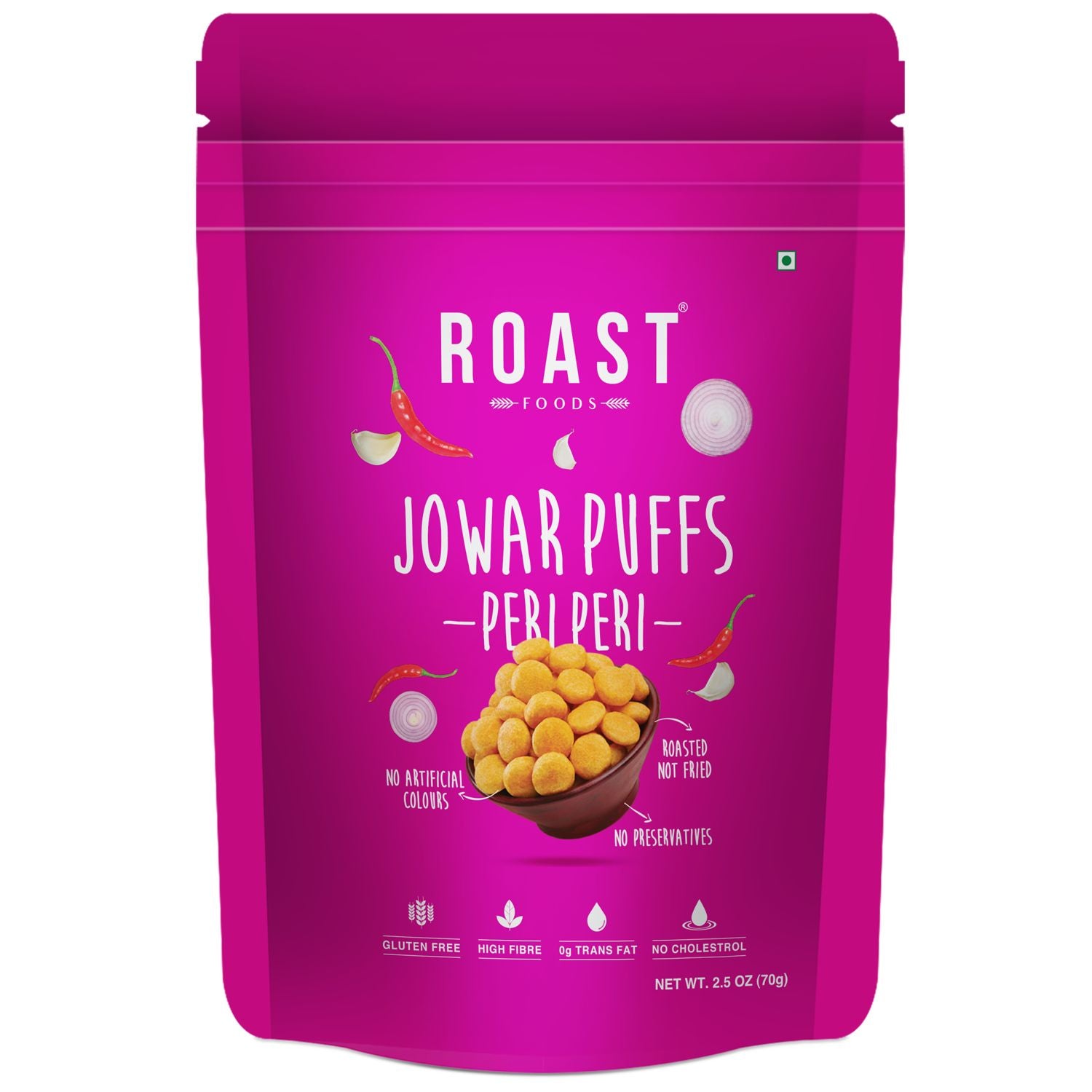 Roast Foods Jowar Puffs Peri Peri - 70 g