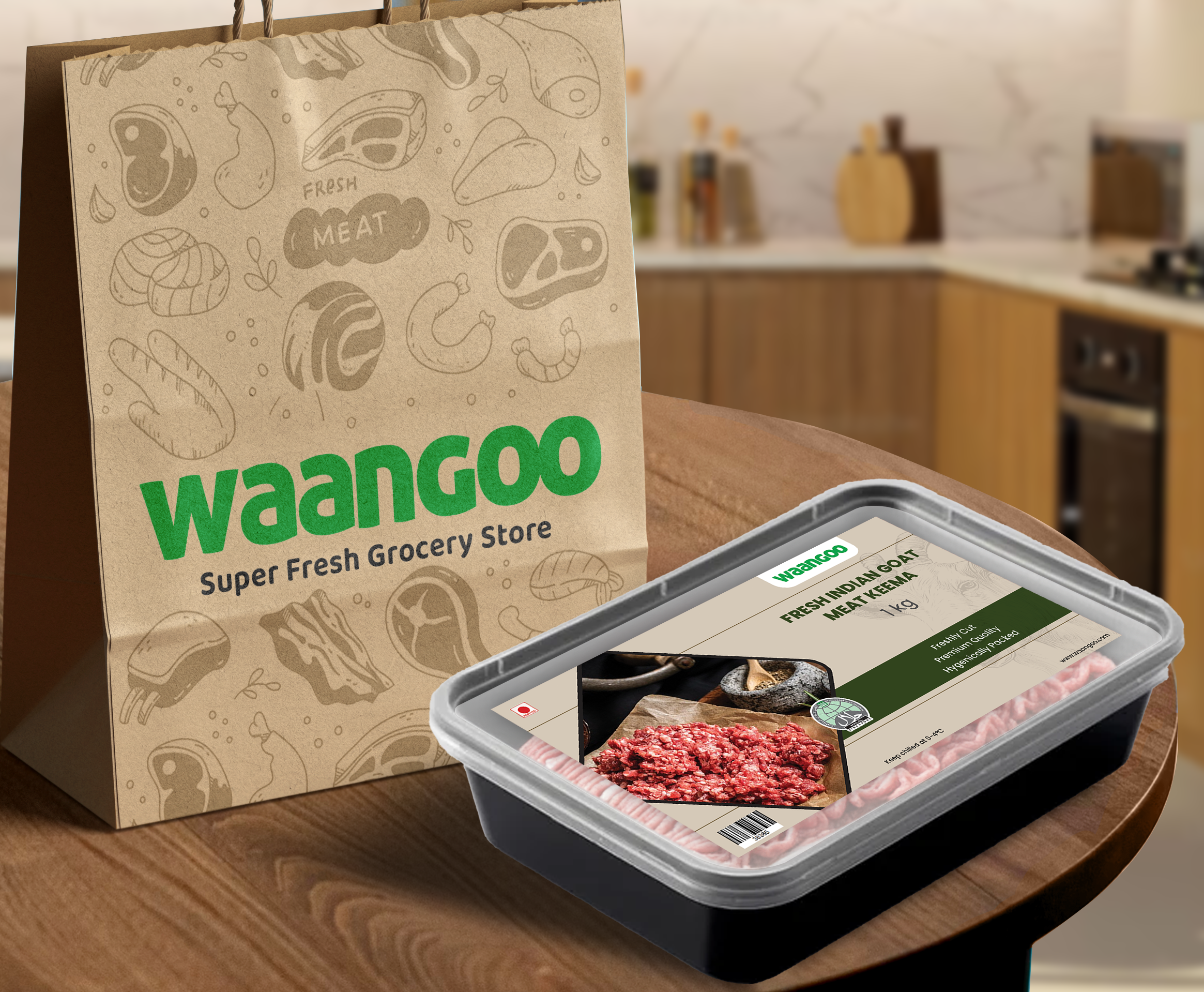 Fresh Indian Breed GOAT Meat Keema (Minced Meat) - 1 Kg