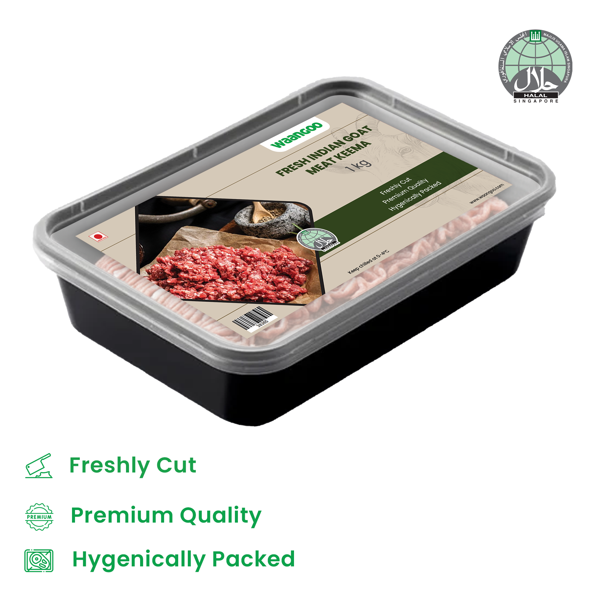 Fresh Indian Breed GOAT Meat Keema (Minced Meat) - 1 Kg